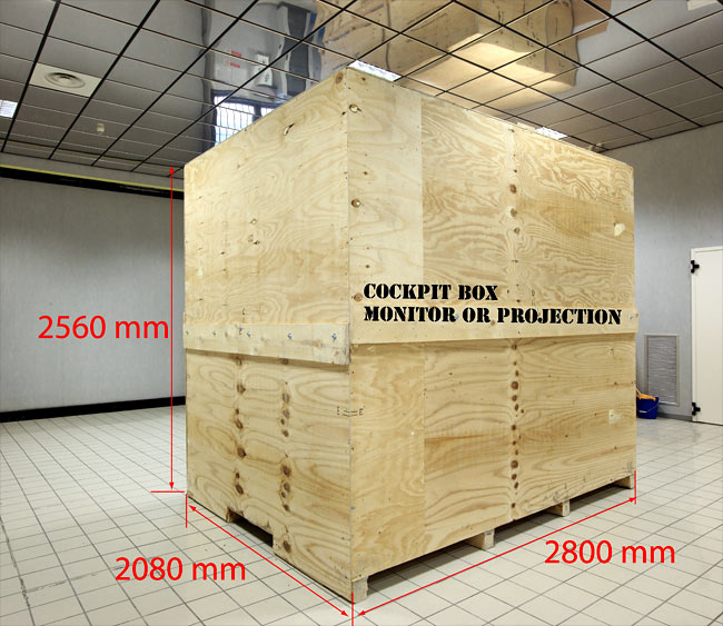 FSC B737 COCKPIT WOOD BOX DIMENSIONS